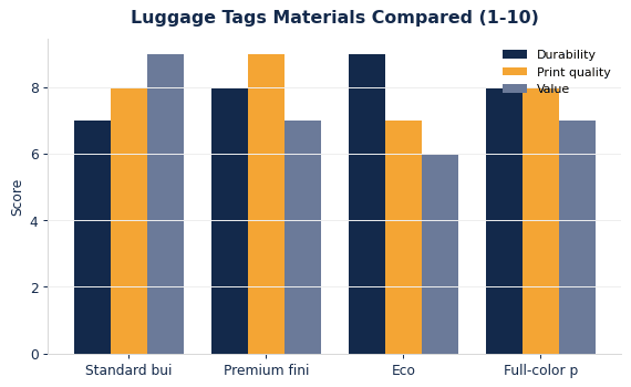 Custom Luggage Tags: Materials, Sizing & Branding Guide