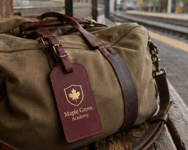 Custom luggage tags for small business