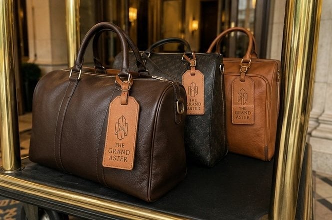 Customized luggage tags for hotels and resorts