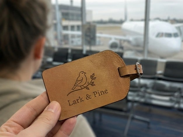 Promotional custom luggage tags with company logo